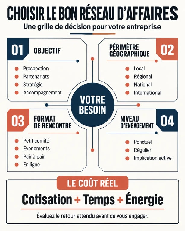 Comment choisir le bon réseau d’affaires pour son entreprise selon ses objectifs, son format et son engagement