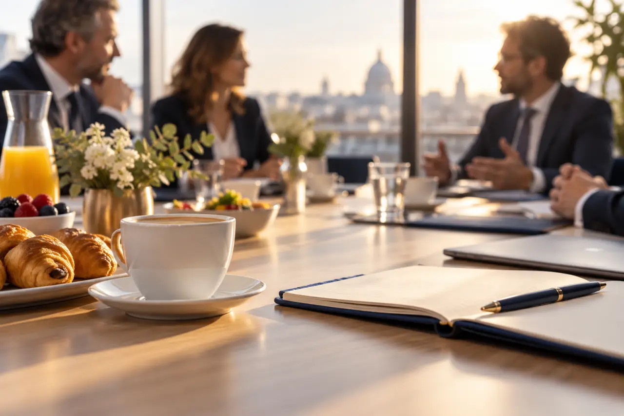 Pourquoi organiser un petit-déjeuner de comité de direction : cohésion, décisions et efficacité matinale